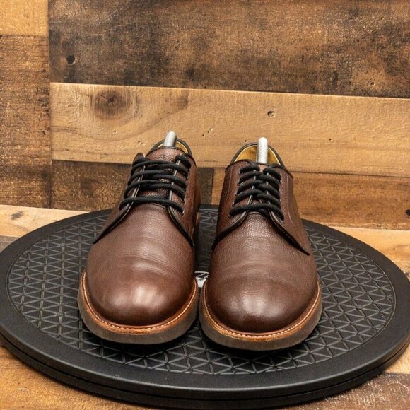 SAM HUBARD MENS DRESS SHOES BROWN LEATHER OXFORDS BUSINESS CASUAL SIZE 8M - Picture 2 of 9